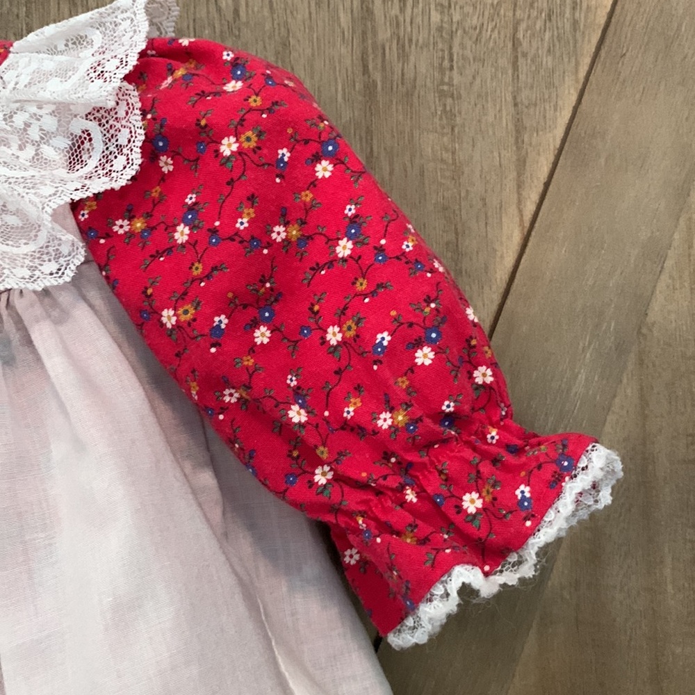 Vintage MiniWorld Lace Floral Dress Raggedy Anne 3 months - Picture 4 of 7